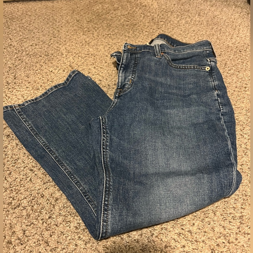 Women’s J Crew Petite Mid-Rise Flare Crop Jean